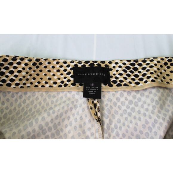 Investments Brand Womens Ankle Pants Size 18 Slimming Snakeskin Print NWT - Picture 8 of 8